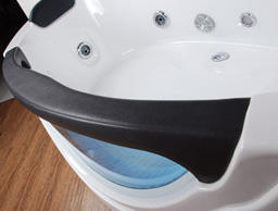 舒适现代独立式亚克力浴缸 2 人用迷你热水浴缸水疗漩涡组合按摩浴缸环保酒店室内/室外使用 - Product Image 6