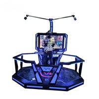 Plate-forme VR de simulation de mouvement fonctionnant Machine de jeu de simulation de tir électronique VR pour équipement de parc à thème
