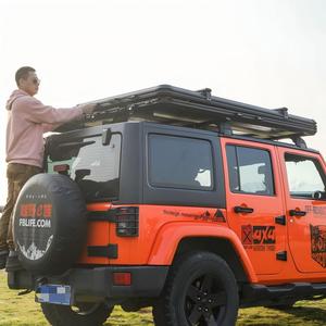 Outdoor Hard Roof Tent Sturdy Aluminum Frame with Telescopic <b>Ladder</b> Portable Sunshade Tent for Outdoor Camping - Product Image 6