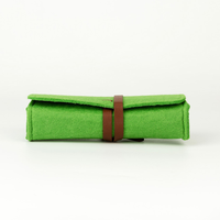 Étui à lunettes en feutre fin personnalisé avec logo, pochette pour lunettes de soleil femme