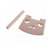 Ebony 4/4 Violin Accessories Kit for Violin Stringed Instrument Accessories 15pcs/set