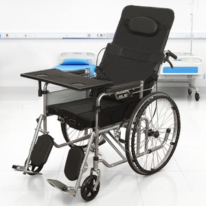 Hafif Katlanabilir Manuel Tekerlekli Sandalye - Kaymaz Ayarlanabilir Çelik Boru Çerçeveli Fizik Tedavi Kullanımı İçin Tıbbi Sınıf Engelliler İçin - Product Image 3