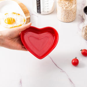 Reposacucharas de Cerámica Personalizado en Forma de Corazón Rojo, Ecológico, para Cocina, Apto para Adultos, Solo Lavar a Mano - Product Image 3