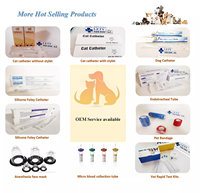 Cathéter urinaire pour chien de haute qualité, tube d'urologie vétérinaire, cathéter urinaire ouvert/fermé 1.3/1.6/2.0/2.6mm, tube urinaire souple pour animaux