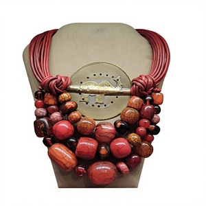 Collar llamativo de resina Vintage hecho a mano de la mejor calidad, joyería de moda india para damas y niñas, modelo de estilo Ángel, regalos con patrón - Product Image 6