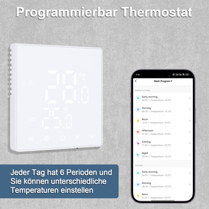EU/UK PC Frosted <strong>Switch</strong> Smart Home Use 16A Wifi/Zigbee Touch Lcd Screen Thermostat Temperature <strong>Controller</strong> with <strong>3</strong>-meter <strong>Sensor</strong> - Product Image 5