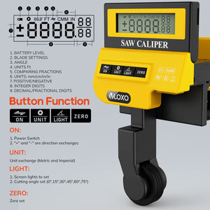 <span class=keywords><strong>Herramienta</strong></span> <span class=keywords><strong>de</strong></span> Medición <span class=keywords><strong>de</strong></span> <span class=keywords><strong>Calibre</strong></span> para Materiales Planos y Redondos, Elimina la Variación en la Medición para Sierras Ingletadoras - Product Image 4