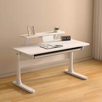 Bureau debout ergonomique moderne à hauteur réglable manuellement avec tiroir de grande capacité pour le bureau à domicile