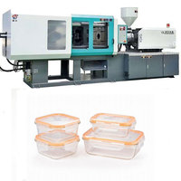 Machine de moulage par injection plastique à vis horizontale à paroi mince pour tasses et récipients alimentaires Fabrication flexible en matériau PC PP