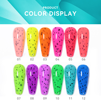 JTING – Kit de vernis gel effet brillant mat haute qualité 12 couleurs pour nail art, avec pots uniques, OEM, marque privée