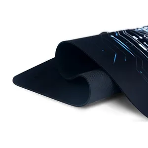 Mousepad de borracha de neoprene para laptop, mouse pad de mesa à prova d'água com logotipo personalizado