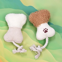 Jouet sonore interactif de luxe pour chien coton Durable nettoyage dentaire corde noeud en peluche molaire résistant aux morsures écologique