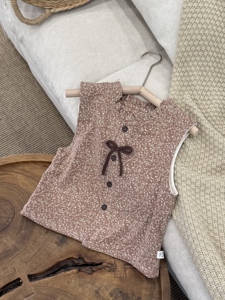 <span class=keywords><strong>Gilet</strong></span> Enfant Multi-Motifs Éléphant Floral Carreaux Double Couche Coton Spandex Doublure Mélange Soie Unisexe Sans Manches En Stock - Product Image 5