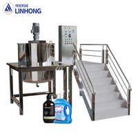 Mélangeur automatique de détergent LINHONG, moteur agitateur, homogénéisateur de lait de qualité alimentaire, mélangeur d'huile capillaire, capacité 300L, engrenage central