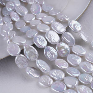 Perlas Sueltas Redondas Blancas de Agua Dulce de 13 mm, Forma Barroca, para Hacer Collares Hechos a Mano - Product Image 4