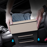 Nouveauté : Organisateur de siège avant de voiture, console de siège, organisateur de rangement pour l'espace entre les sièges avec porte-gobelet