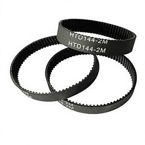 Aanpasbare HTD-2M Zwarte Rubberen Tandriem Hoge Temperatuurbestendigheid Getande Transmissie voor Drukkerijen OEM Ondersteuning - Product Image 4