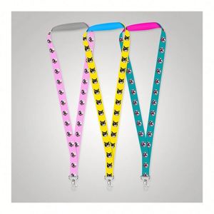 Lanière personnalisée avec photo d'animal (chien, chat) pour porte-badge de travail ou d'école, porte-clés et accessoires - Product Image 1