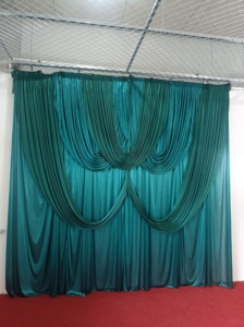 Hochwertige Neue Design-Hochzeitsvorhänge Hintergrunddekoration für Partys Falten-Hintergrundvorhang mit Pailletten - Product Image 6