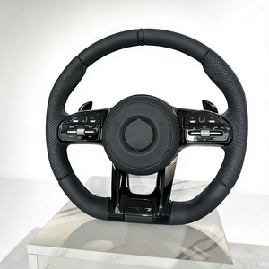 Volante Deportivo de Cuero Hecho a Medida para Modelos Mercedes-Benz Clase B W204-W222 CLA CLS Clase G <span class=keywords><strong>GLS</strong></span> - Product Image 6