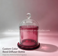 Bouteille diffuseur d'arômes en verre imprimée par transfert thermique, style Instagram, bouteille transparente DIY parfumée pour la décoration intérieure