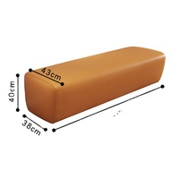 Banc de repos, chaise de réception, tabouret rembourré commercial pour centre de formation, banquette longue simple pour bureau et réception