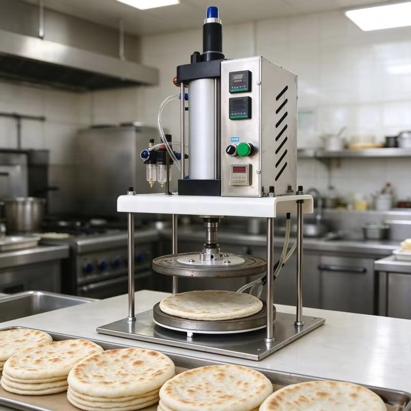 Hydraulic Dough Press Machine Automatic Flatbread Maker for Chapati ...