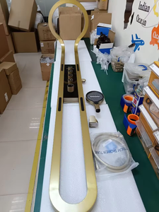 Grande cascade noire douche tenture murale anneau pressurisé en cuivre complet écran de douche de salle de bain ensemble jet de pluie jet laiton brossé - Product Image 5