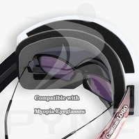 Lunettes de sport d'hiver en gros, masques de ski personnalisables avec logo, unisexe, monture intégrale, double couche anti-buée, photochromiques