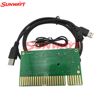 SUNWAYT SW-PS1 USB PC'den JAMMA'ya Dönüştürücü Kartı Ses Amplifikatörü Jetonlu Oyun Kontrol Kartı Win XP/7/10 Raspberry Pi için