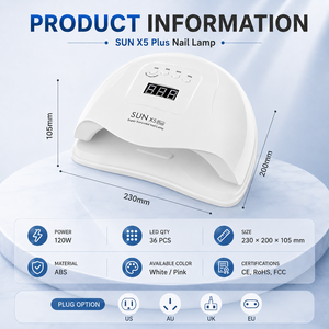 Prodotti Personalizzati: Lampada UV LED Professionale da 120W per Asciugatura Rapida, 36 LED Sun X5, con Etichetta Privata, Vendita all'Ingrosso - Product Image 6