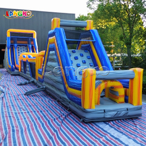 <span class=keywords><strong>Location</strong></span> de <span class=keywords><strong>parcours</strong></span> d'obstacles de 87 pieds, grande structure <span class=keywords><strong>gonflable</strong></span> extérieure, aire de jeux <span class=keywords><strong>gonflable</strong></span> 3 en 1 avec toboggan - Product Image 2
