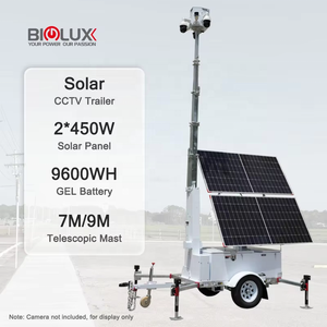 Torre de Vigilancia Móvil Portátil Personalizada con Energía Solar, Sistema de Vigilancia Temporal, Solución de Energía Fuera de la Red - Product Image 1