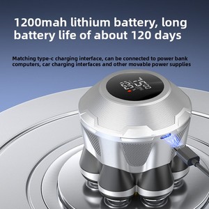 Magnetic Rotary Electric <b>Razor</b> for <b>Men</b> Cordless LED Display USB-C Charge IPX7 Waterproof Household Hotel & RV Use - Product Image 5