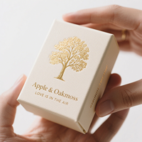 Boîte à cartes à motifs en relief 3D de luxe feuille d'or estampage couleur papier kraft papier d'art emballage cosmétique pour parfum coffrets cadeaux