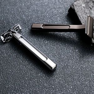 Maquinilla de Afeitar Ecológica de Doble Hoja, Diseño Innovador, Cabezal de Seguridad para Cara, Piernas y Cuerpo, Acero Inoxidable, para Hombres y Mujeres - Product Image 4