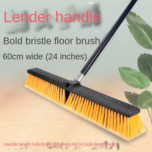 Balai à tapis propre, manche télescopique long, brosse à sol, poussoir à récurer, balai en caoutchouc pour tapis, sol, carrelage - Product Image 4