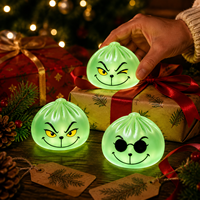 Jouet anti-stress souple en PVC en forme de fantôme d'Halloween, en forme de boule de sucre, pour la décompression, coffret cadeau
