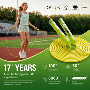Corde à sauter professionnelle Tornado YDP-031 avec fenêtre transparente et double roulement pour entraînement de fitness et amélioration de la vitesse - Product Image 4
