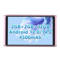Tablette PC Android 12 haute performance 8 pouces Quad Core 2 Go + 2 Go de RAM 32 Go de ROM Nouveau processeur Rockchip Utilisation professionnelle