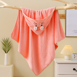 Grande serviette personnalisée en usine pour enfants Sac à capuche pour bébé doux et doux pour la peau Châle <span class=keywords><strong>Cape</strong></span> à capuche en velours corail Serviette <span class=keywords><strong>de</strong></span> <span class=keywords><strong>bain</strong></span> - Product Image 2