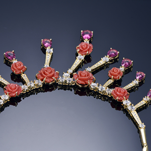 <span class=keywords><strong>2022</strong></span> di vendita calda delle donne placcato oro collana di perline gioielli di moda per matrimoni e regali - Product Image 3