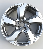 Jantes en alliage forgé sur mesure, 1 pièce, finition usinée couleur bronze, 5 branches, 18, 19, 20, 21 pouces, 5x112, 5x114.3, 5x120 pour voiture de sport