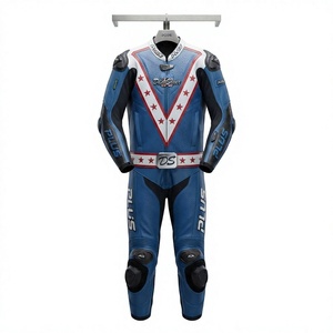 Traje de Carreras Personalizado para Hombre en Cuero Vacuno/Canguro, Mono de Una Pieza con Armadura de Nivel 2 CE, Hecho a Medida, Protección OEM - Product Image 1