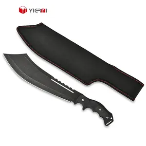 Üst satıcı sabit bıçak bıçak avcılık için taktiksel hayatta kalma savaş av bıçağı doğrama ahşap takas çalı