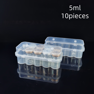 Boîte de stockage stérile personnalisée de 5 ml pour 10 vaccins, support en plastique pour petits flacons, idéale pour les petits flacons de vaccins peptidiques - Product Image 1