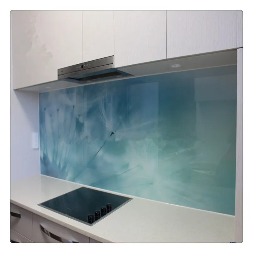 4mm 5mm 6mm Custom Size Gekleurde Geschilderd Gehard Glas voor Splash Terug in Keuken met ALS/ NZS2208