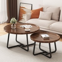 Table basse en métal de luxe simple pour petit appartement, table de salon multifonction avec sangles rétractables