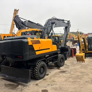 Excavadora de Ruedas HYUNDAI 210W-9 Amarilla de 22 Toneladas con Capacidad de Cucharón de 1.7m, Cucharón de Excavación, Motor, PLC, Caja de Cambios y Componentes Principales - Product Image 2