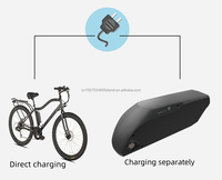 Batterie de vélo électrique Tiger Shark 48V, tube inférieur, 17,5Ah, batterie au lithium, batterie de vélo électrique 48V, kit de batterie de vélo électrique 36V pour VTT